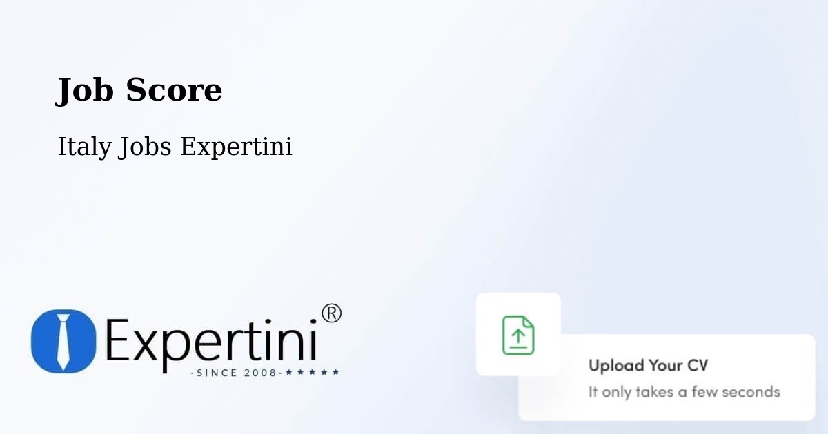 Job Score & Job Description Score Tool – Seborga - Italy Jobs Expertini