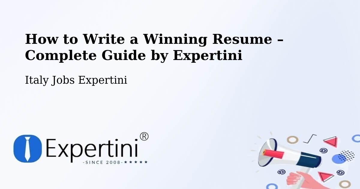 Resume Writing Guide for Job Seekers – Seborga - Seborga, Italy Jobs Expertini