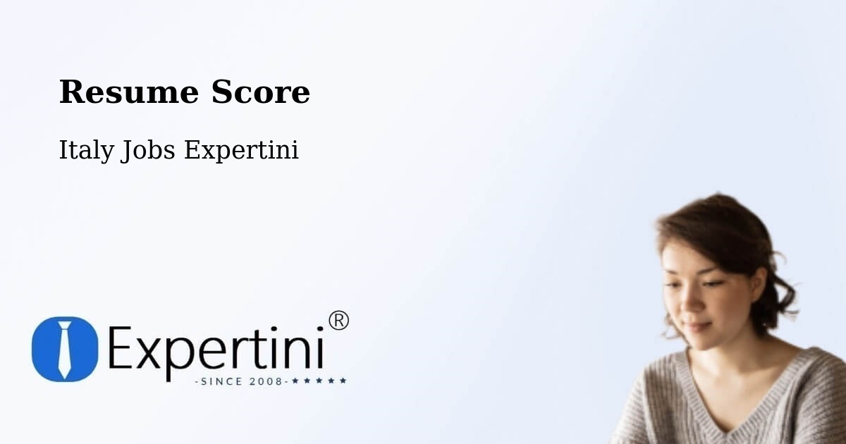 Resume Score & Job Description Match Tool – Seborga - Italy Jobs Expertini